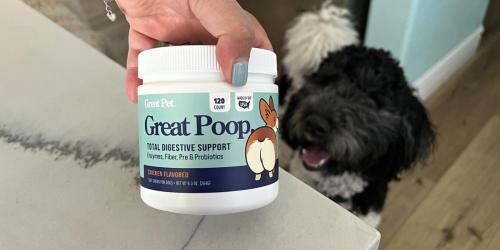 Great Poop Probiotics for Dogs 120-Count Bottle $22.49 Shipped on Amazon