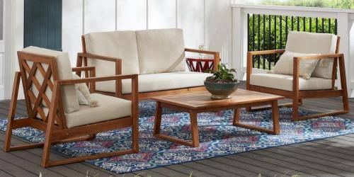 Farmhouse 4-Piece Patio Furniture Set Only $499 Shipped on HomeDepot.com (Regularly $899) + More