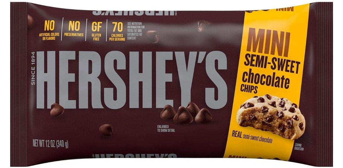 Hershey's Semi-Sweet Milk Chocolate Chip Bag 12-Count