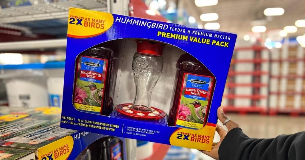 Hummingbird Feeder and Premium Nectar Value Pack