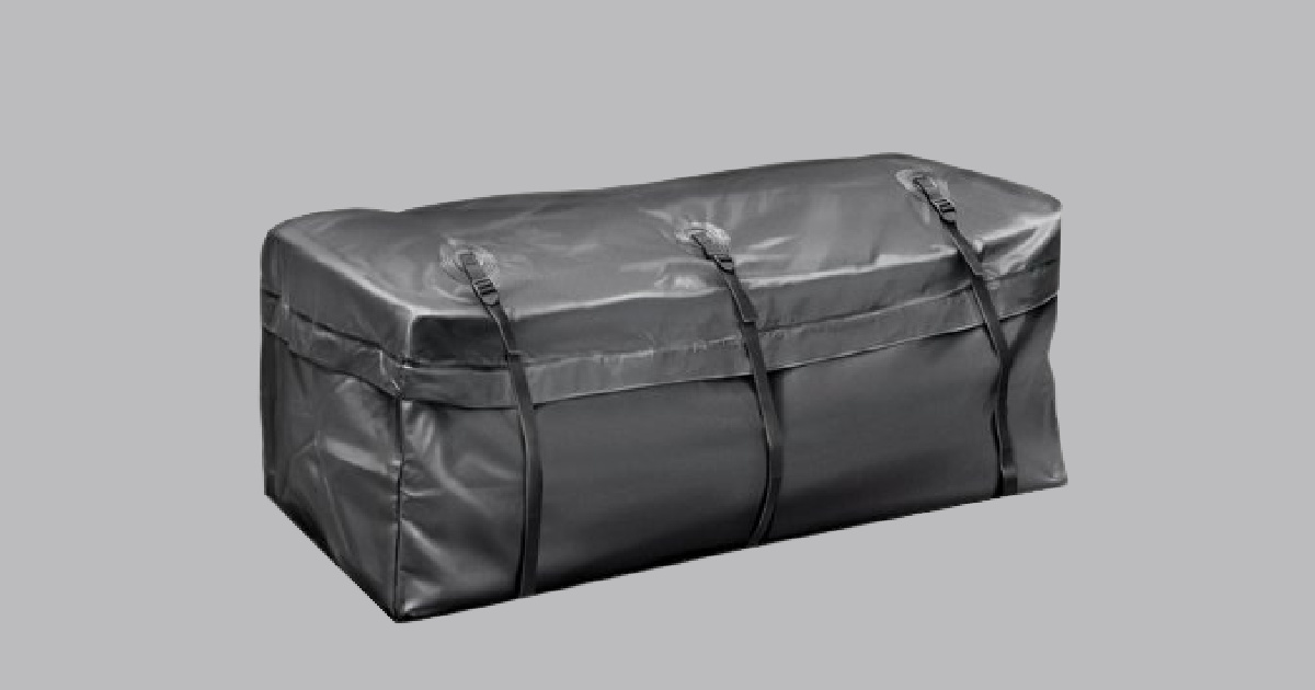 black cargo bag
