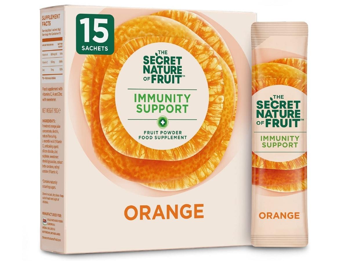 Immunity Essentials Vitamin C 15-Count Box in Orange 