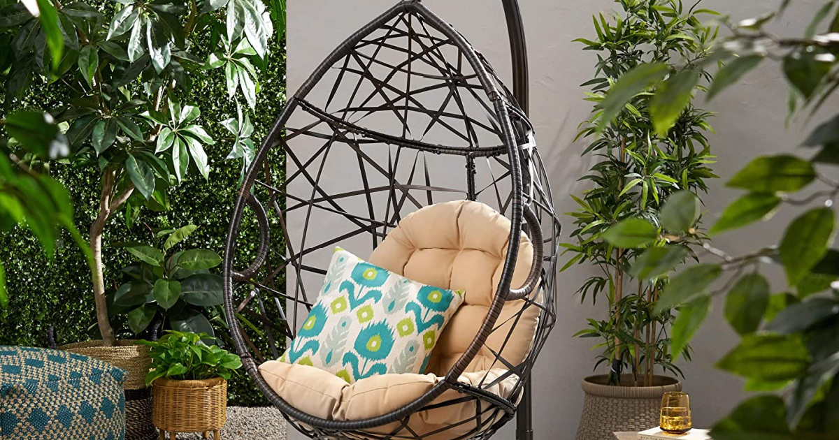 Christopher Knight Hanging Wicker Chair Just $167.39 Shipped on Amazon (Regularly $256)