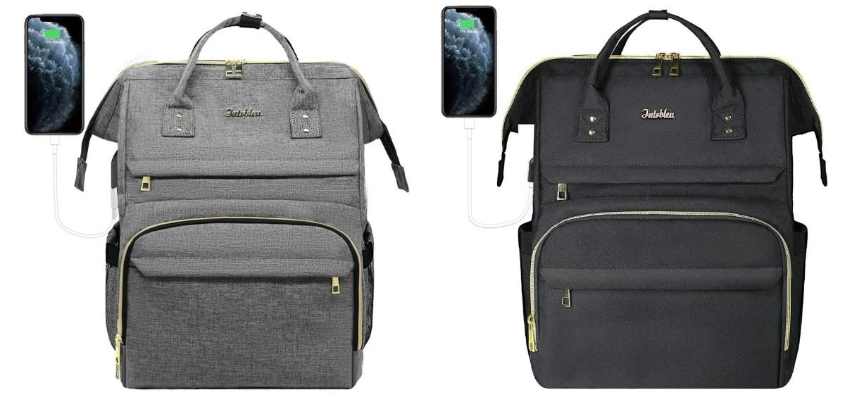 Intrbleu Laptop Backpack in Grey or Black