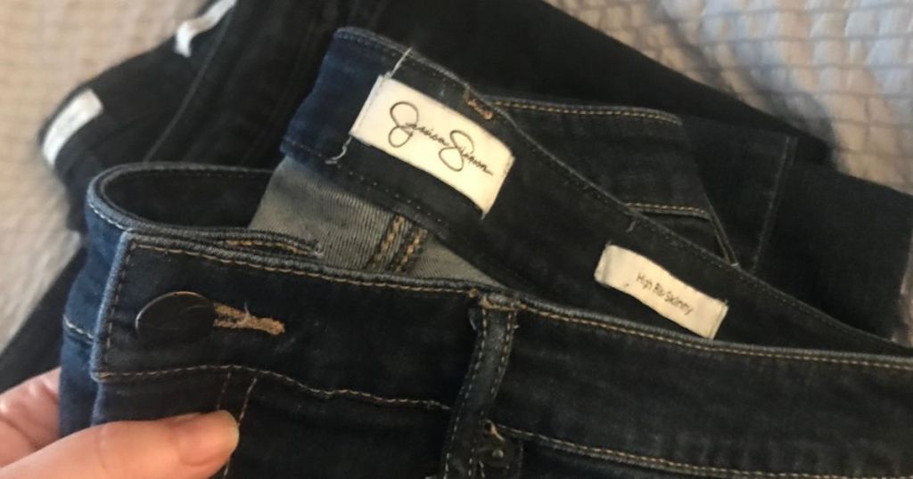 Close up of tag and waist on Jessica Simpson Jeans