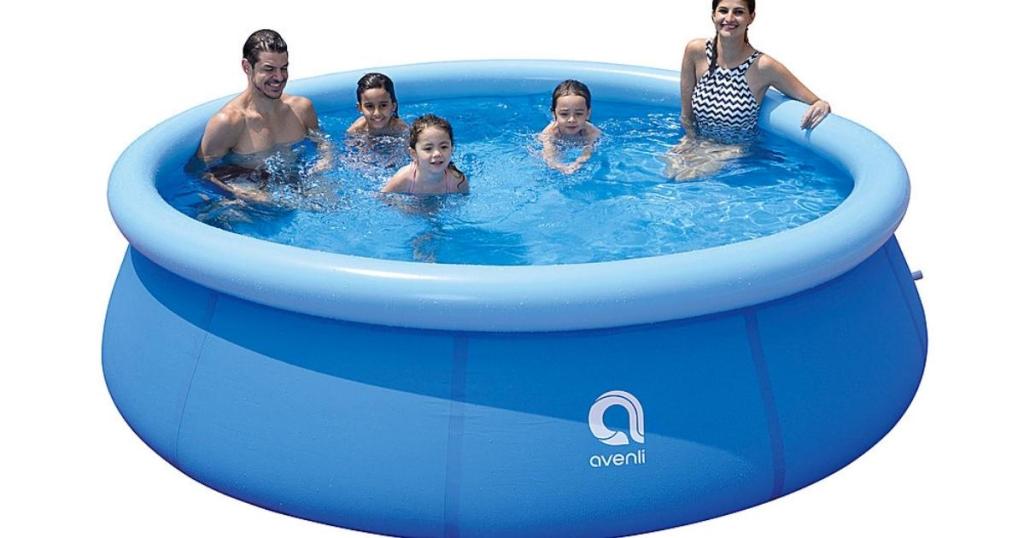 Jleisure 10' x 30" Inflatable Backyard Swimming Pool