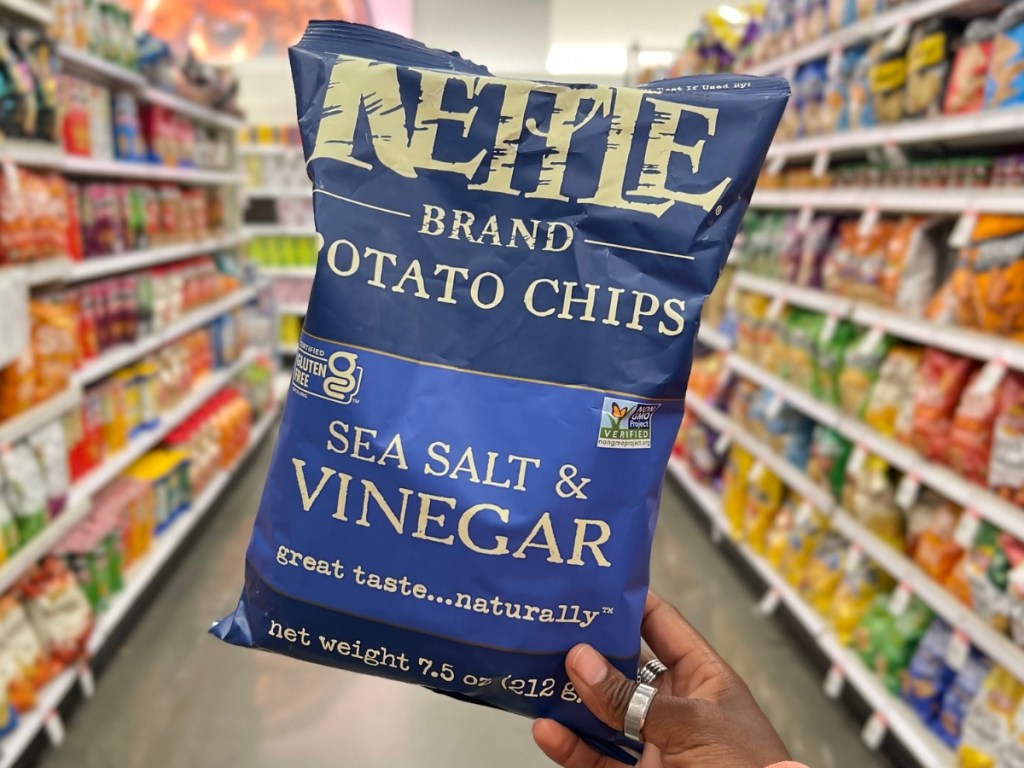 Kettle Brand Potato Chips Sea Salt & Vinegar 7.5oz Bag
