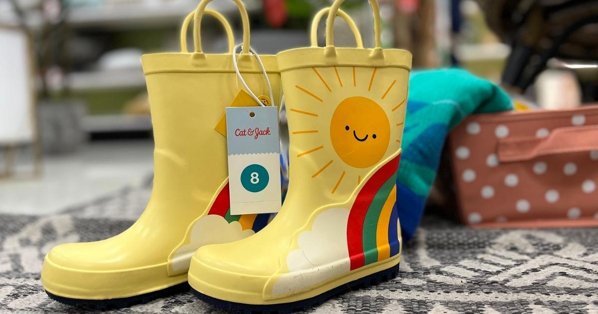 rainbow rain boots target