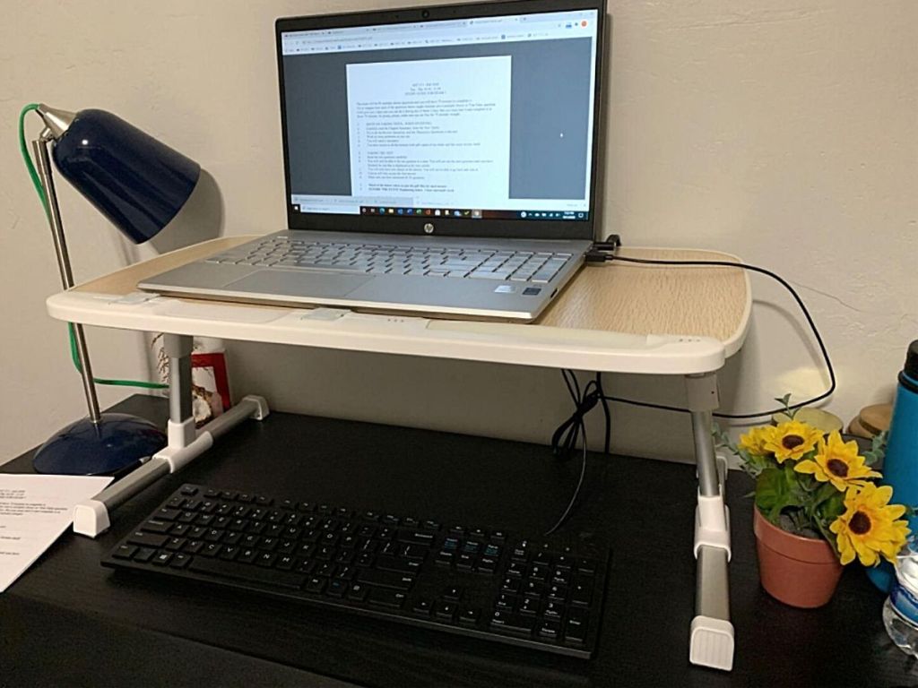 Taotronics Laptop Desk on office desk