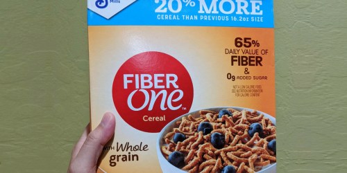 Fiber One Cereal Large Boxes 6-Count Only $20 Shipped on Amazon (Just $3.34 Each)