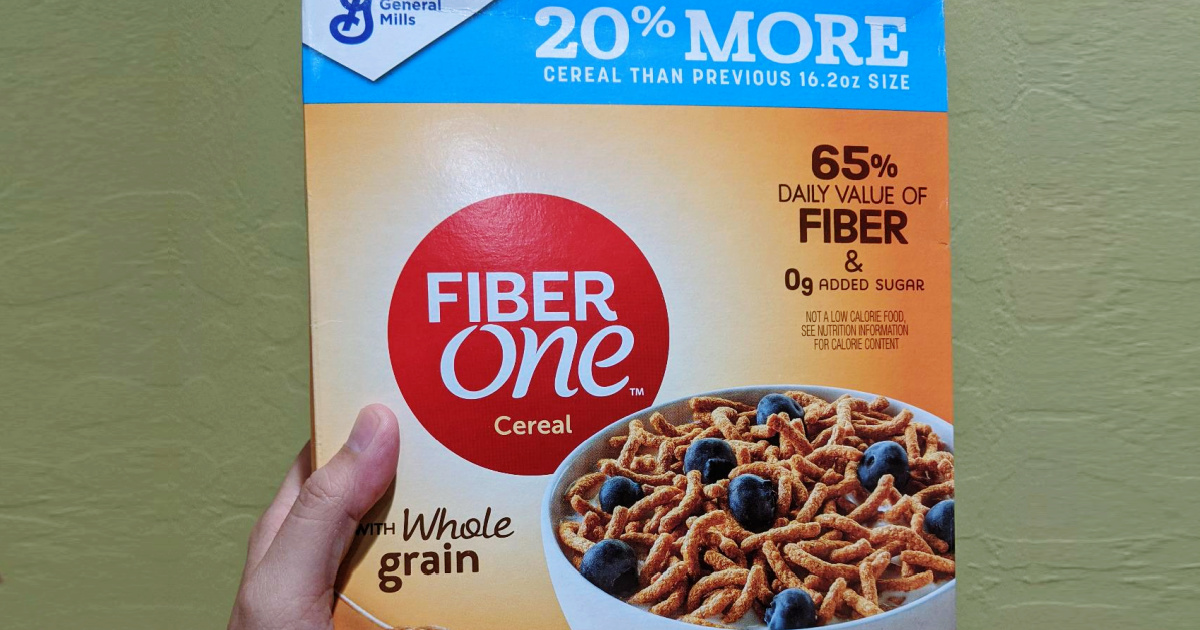 Fiber One Cereal Large Boxes 6-Count Only $20 Shipped on ...
