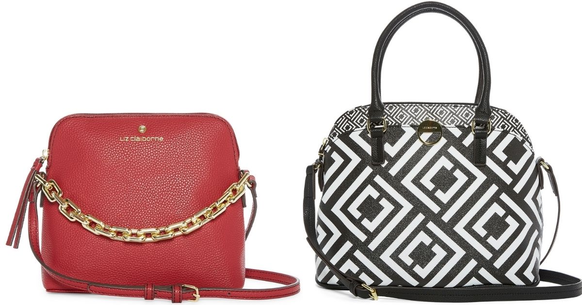 Liz Claiborne purse bag in solid shiny black | Vegan leather purse, Purses,  Leather purses