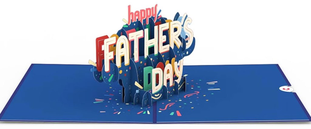 3d happy father's day card