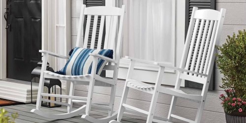 Weather-Resistant Wood Rocking Chair Only $97 Shipped on Walmart.com (Regularly $124)