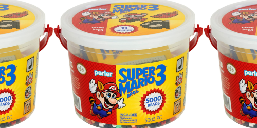 Super Mario Perler Beads Activity Bucket Only $10 on Amazon or Walmart.com