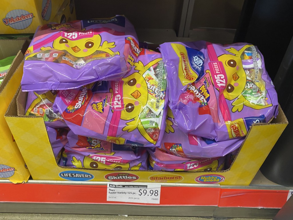 bags of Easter candy in store