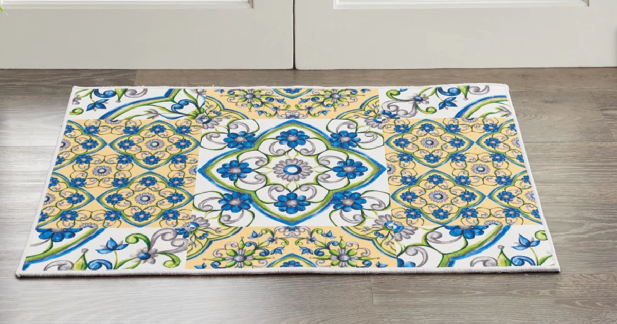 Meadow Tucany tile Design Accent Rug 20"x32"