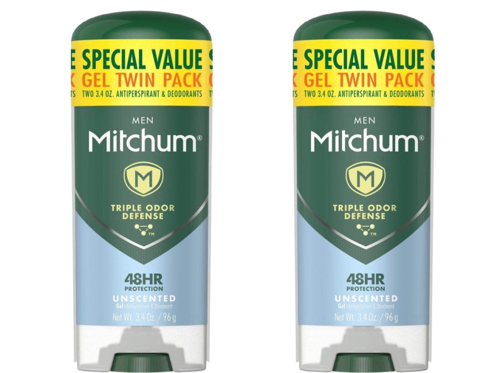 Men's Deodorant by Mitchum, Antiperspirant, Triple Odor Defense Gel Stick