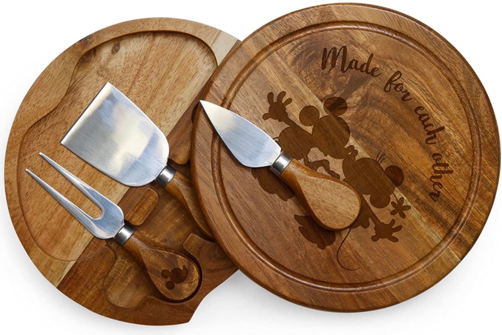 Picnic Time Toscana Disney Mickey & Minnie Mouse Cheese Board Set
