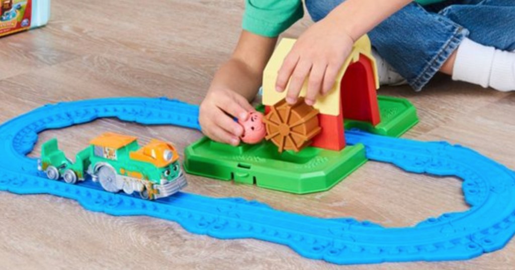toy train on floor