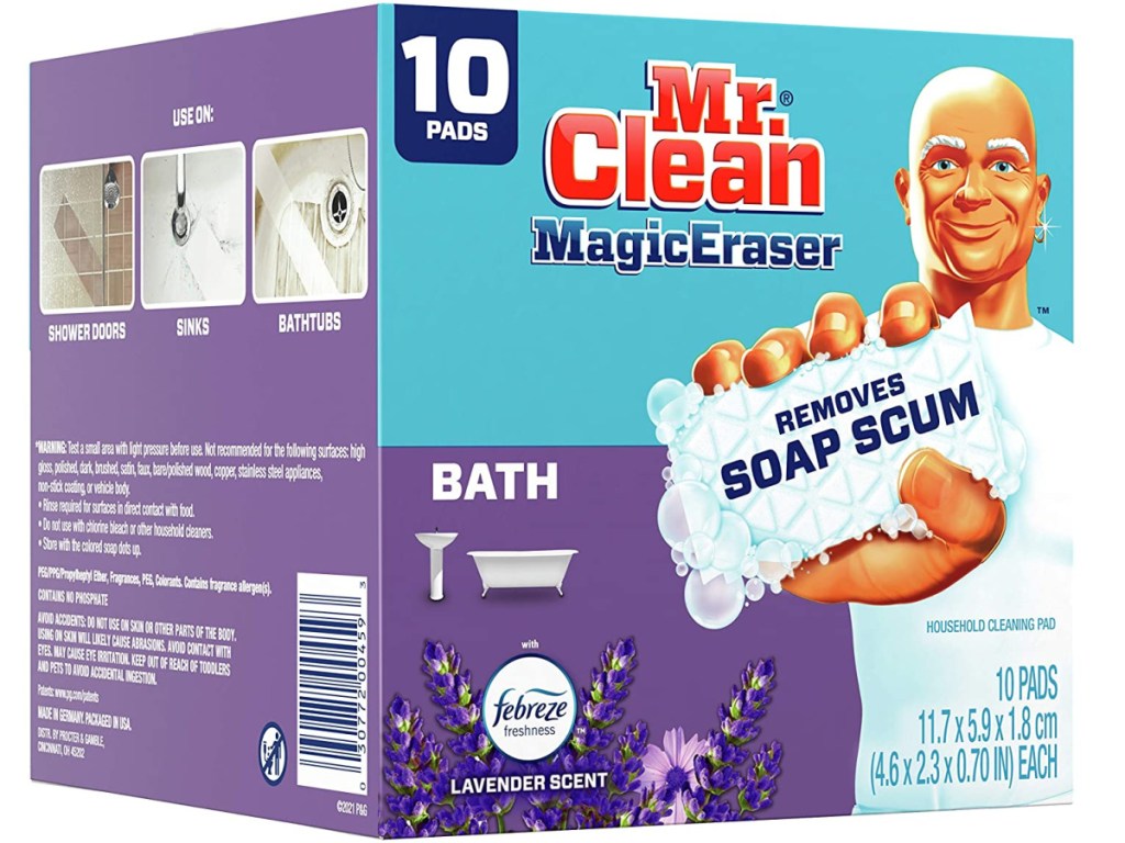 Mr. Clean Magic Eraser Cleaning Pads w/ Febreze Lavender Scent 10-Count