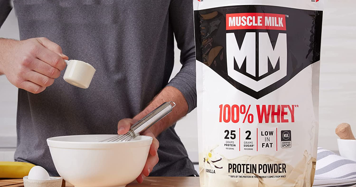 Muscle Milk 100% Whey Protein Powder, Vanilla 5-Pound Bag