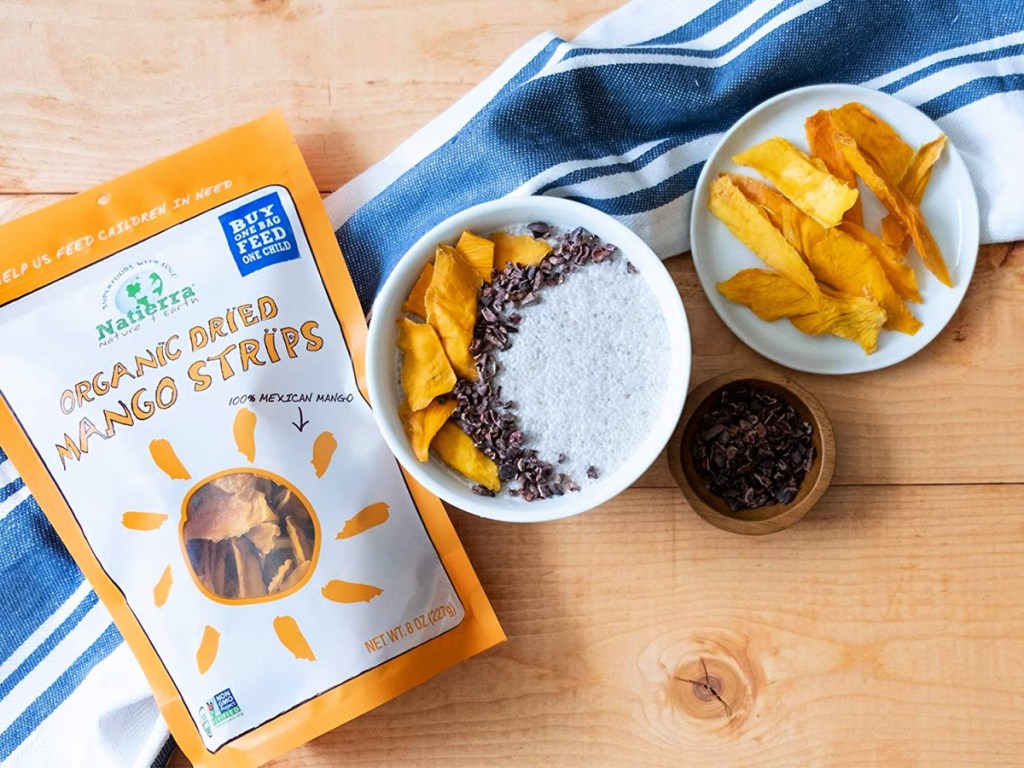Natierra Organic Dried Mango Strips 3oz Bag