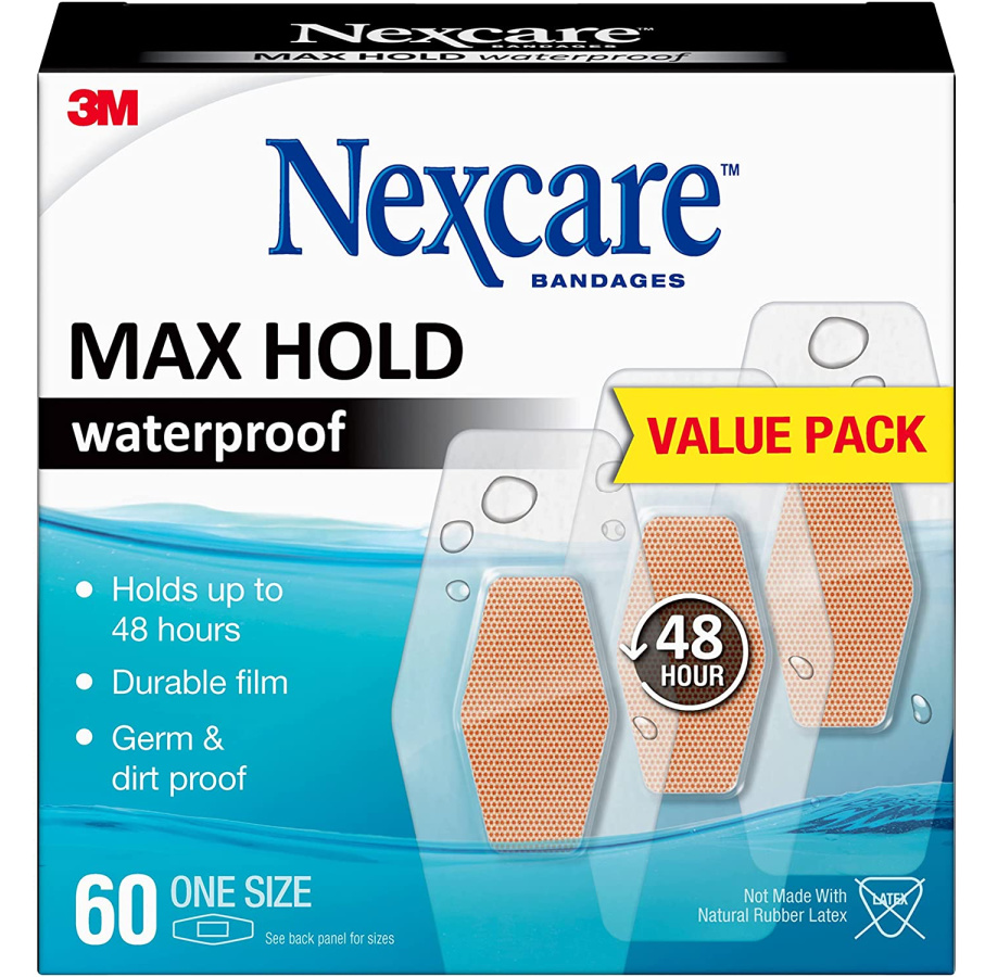 Nexcare Max Hold Waterproof Bandages