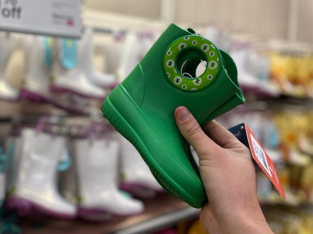 Target rain outlet boots in store