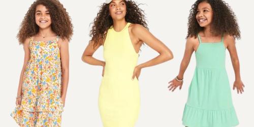 Old Navy Girls & Women’s Dresses from $10.50 | Includes Plus Sizes