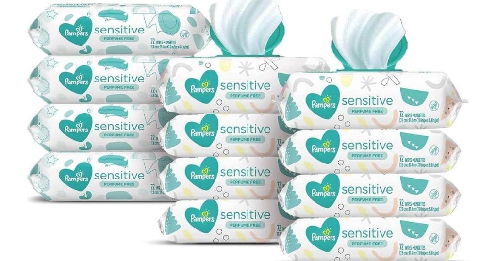 Pampers Sensitive Perfume-Free Baby Wipes 864-Count