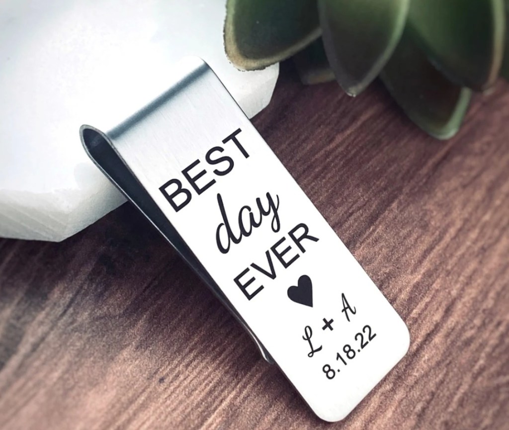 Personalized Best Day Ever Money Clip