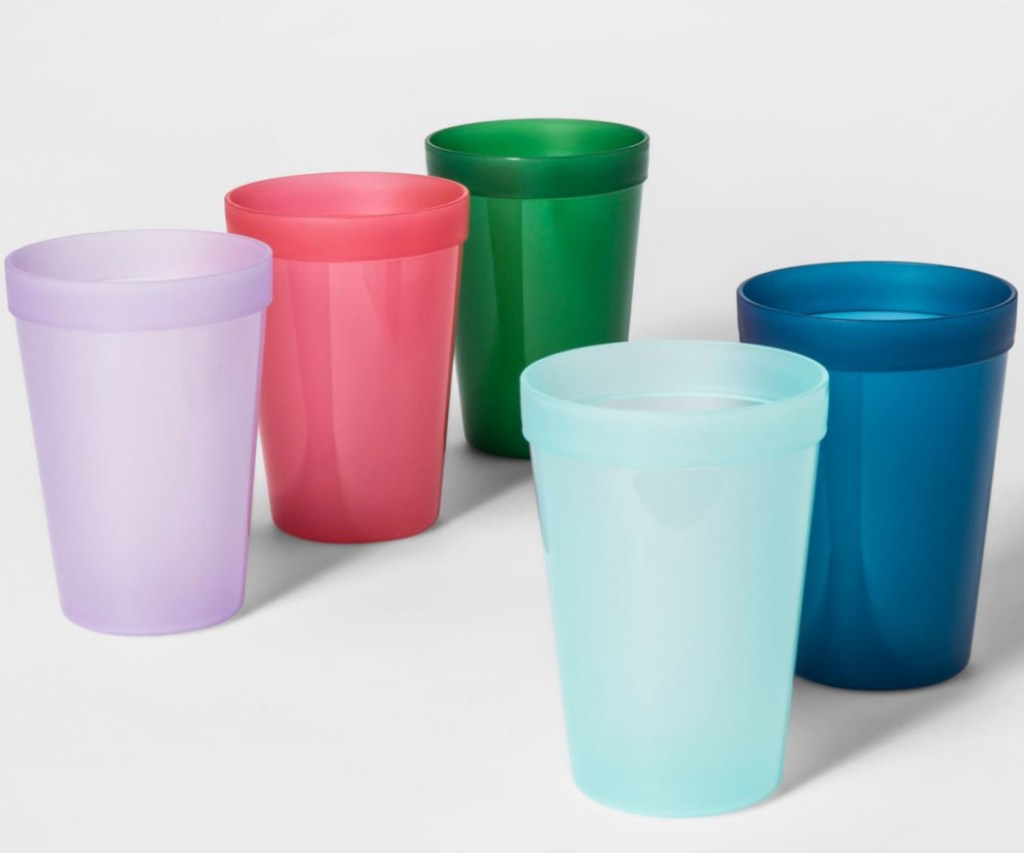 Pillowfort cups in a variety of colors