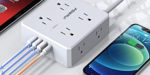 Surge Protector w/ 8 Outlets & 4 USB Ports $11.87 on Amazon | Over 500 5-Star Reviews