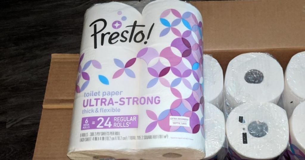 Presto Mega Roll Toilet Paper Ultra-Strong 24-Count