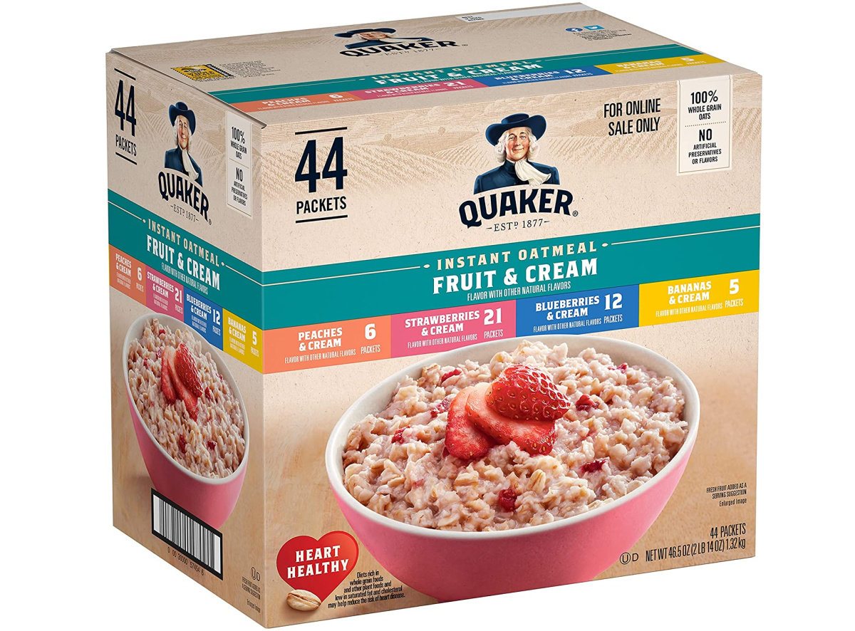 quaker oatmeal in large pack