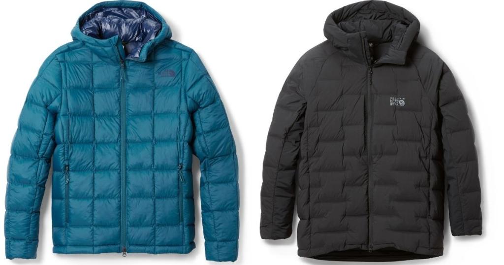 the north face and mountain hardwear men's coats