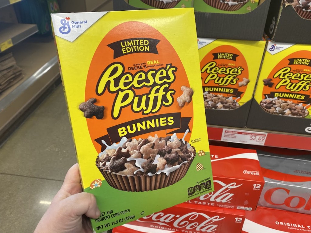 box of Reese's Puffs Bunnies in store