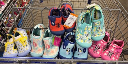 Kids Character Water Shoes Just $12.98 at Sam’s Club | Mickey, Bluey, Spider-Man & More!