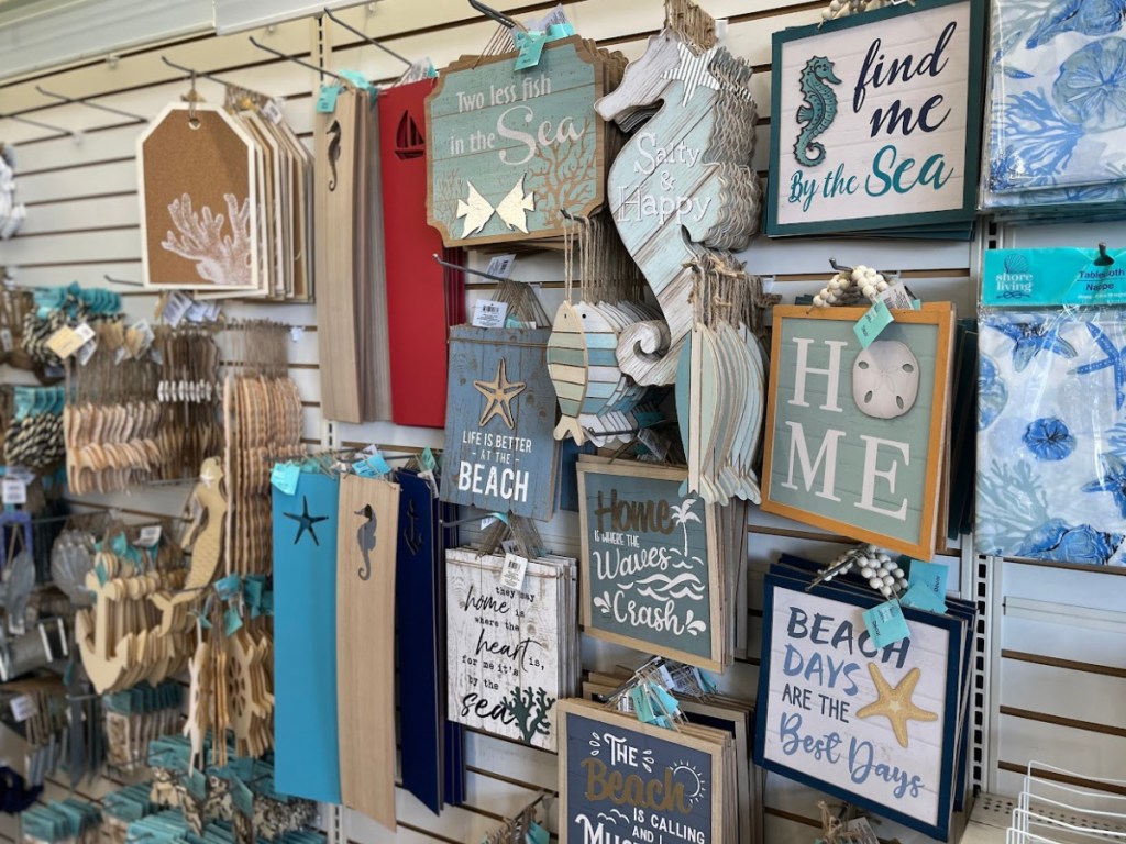 nautical wall decor hanging sings in store