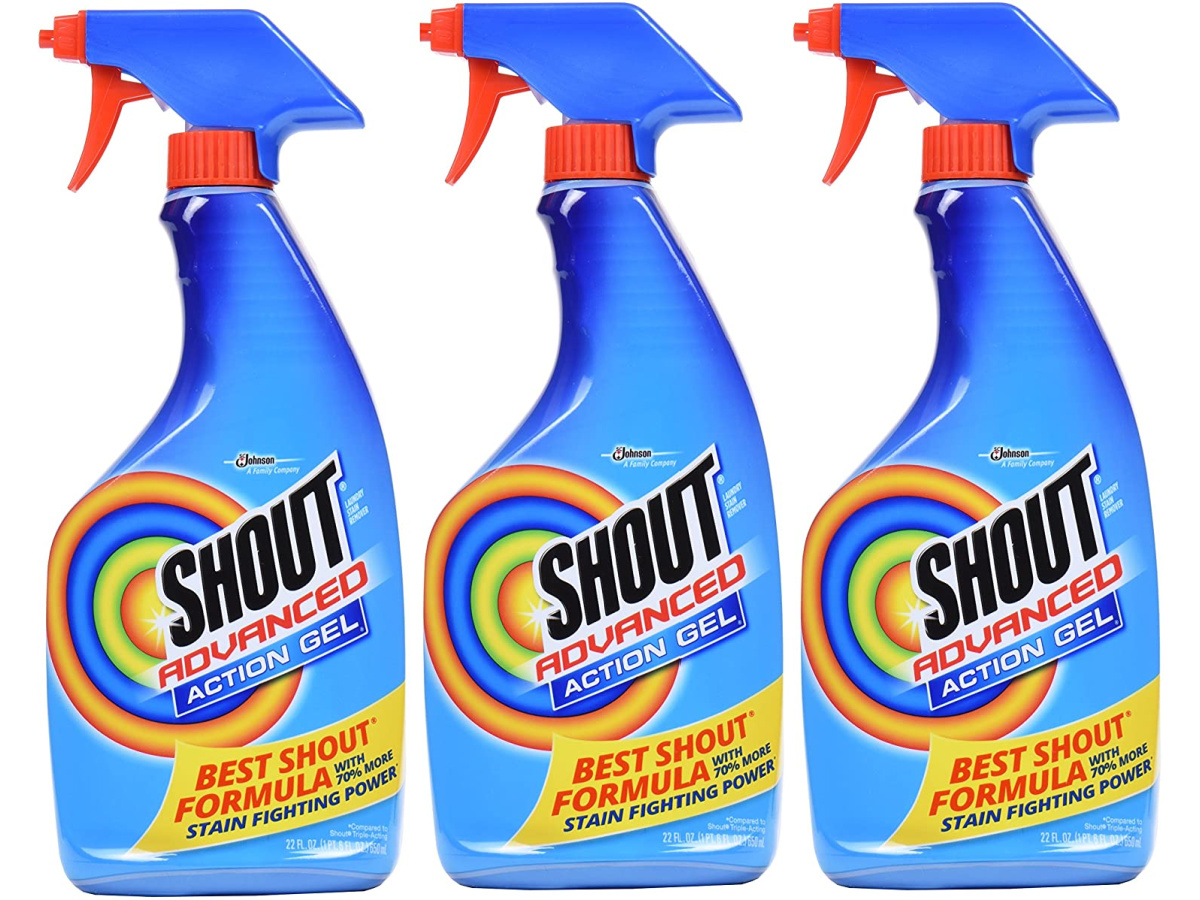 Shout Advanced Spray and Wash Laundry Stain Remover Gel, Best Shout Formula