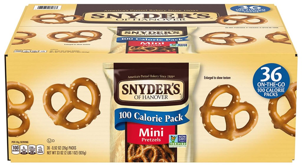 Snyder's of Hanover Pretzels, Mini Pretzels 100 Calorie Packs 