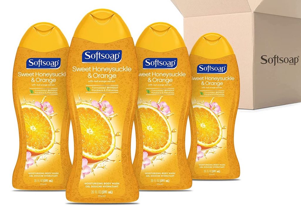 Softsoap Moisturizing Body Wash, Sweet Honeysuckle and Orange