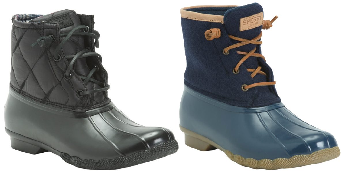 sperry white duck boots