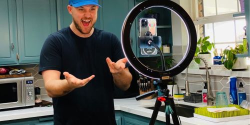 Selfie Ring Light w/ Tripod & Remote Only $16 Shipped (Regularly $96) | Perfect Lighting for Photos and Videos
