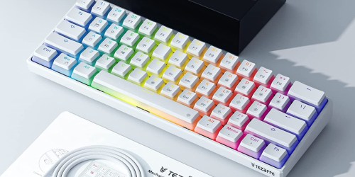 50% Off Mechanical Gaming Keyboard on Amazon | Waterproof w/ RGB Lighting