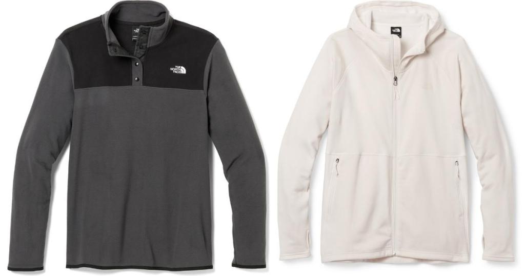 the north face women's snap neck pullover and hoodie
