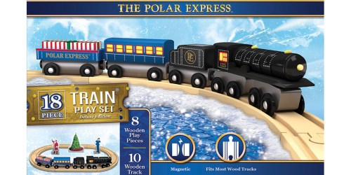 Polar Express 18-Piece Wooden Train Set Only $17.98 on Walmart.com (Regularly $40)