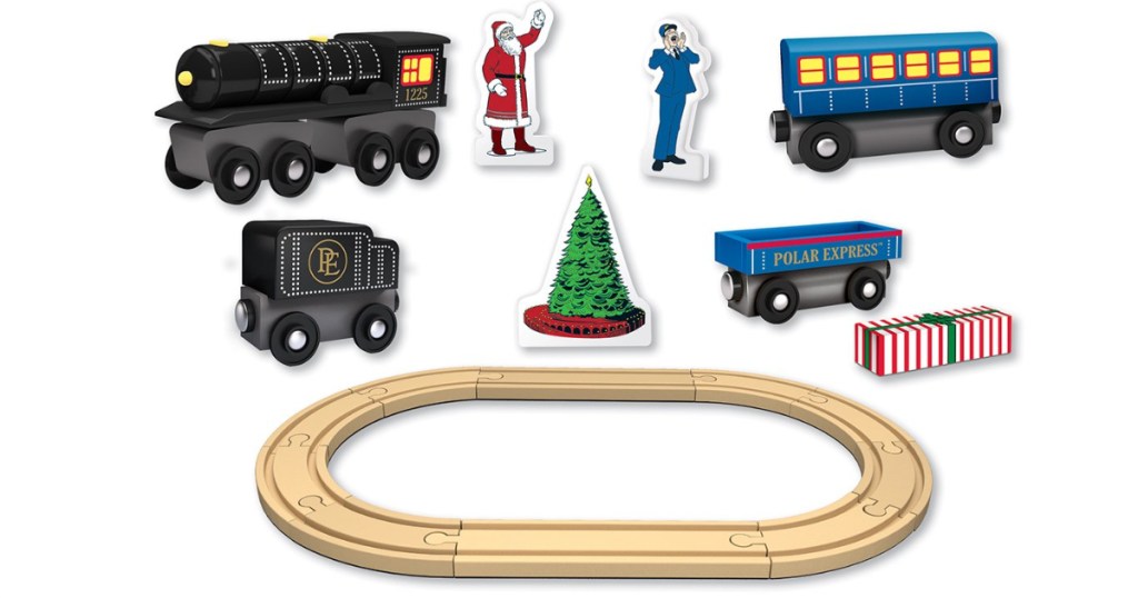 Polar Express wooden train pieces