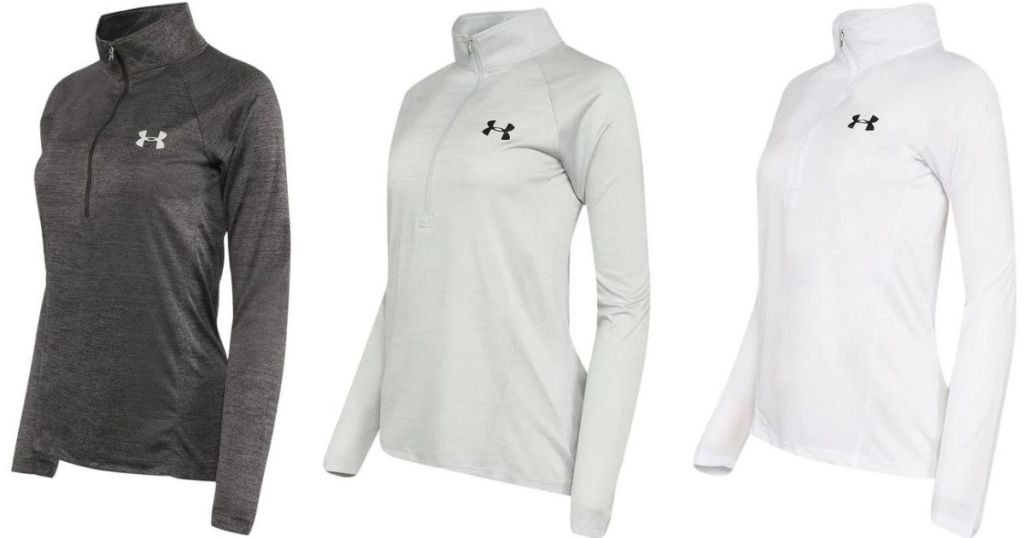 three Under Armour Pullovers